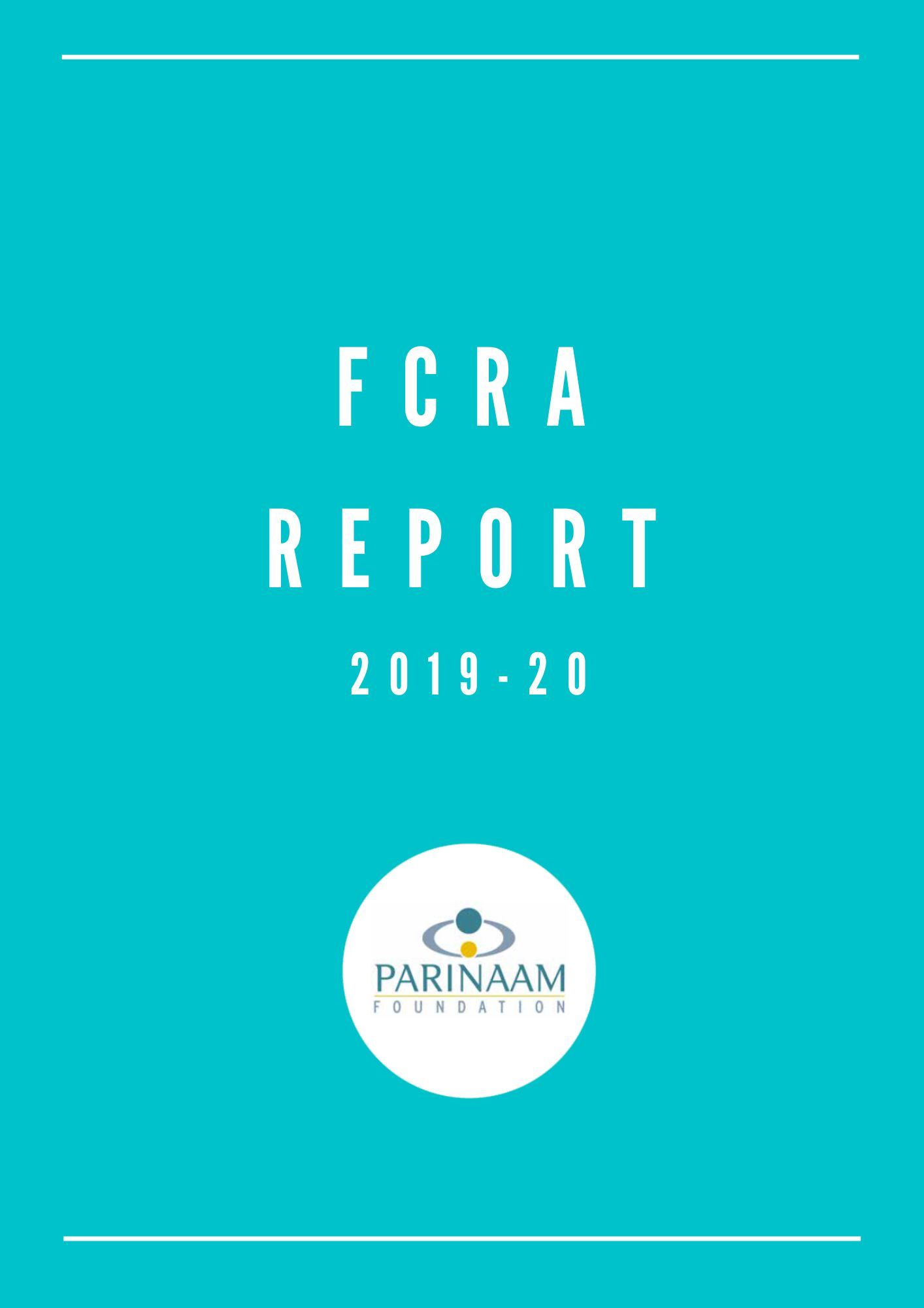FCRA Report 2019-20